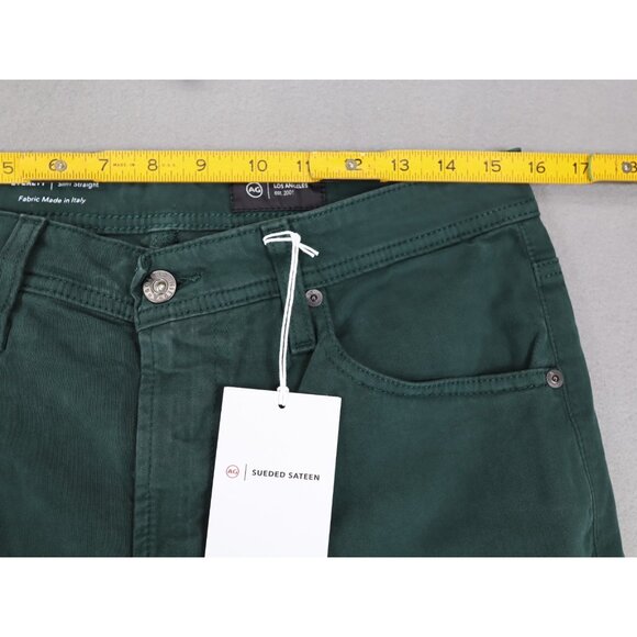 Adriano‎ Goldschmied The Everett Sueded Stretch Sateen Pants Green Men's 31X34 - Picture 6 of 9